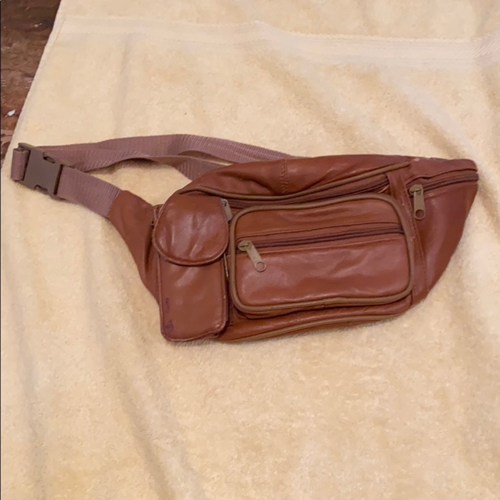 Brown Leather Fanny Pack